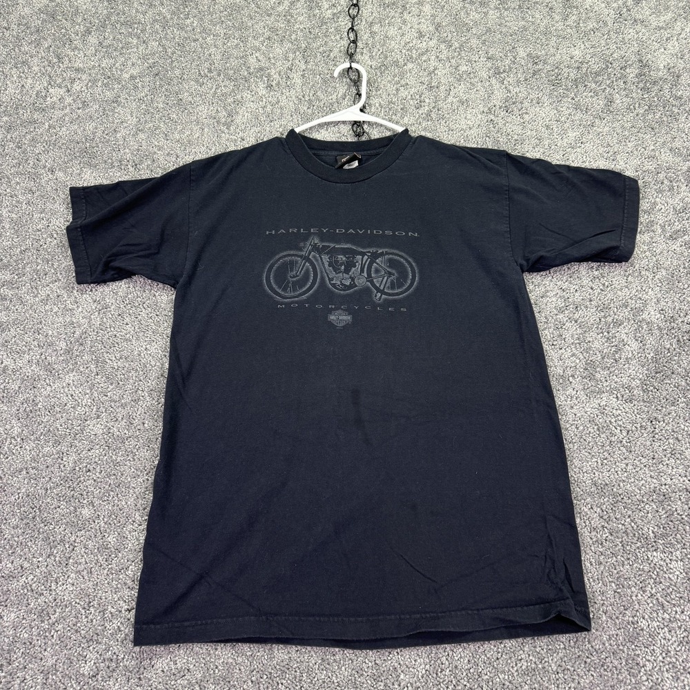 Harley-Davidson Shirt Mens Large Black Ft Lauderdale Motorcycle Tee Casual City